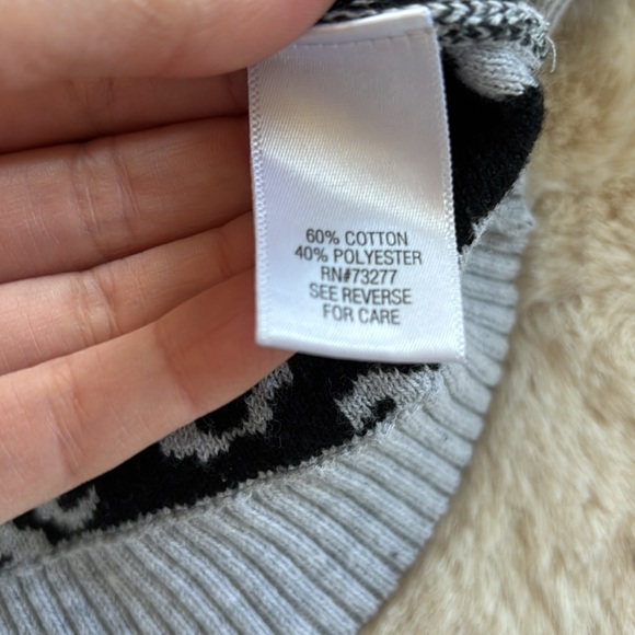 Croft & Barrow leopard print sweater, size Petite XL - Picture 4 of 6